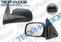 FREELANDER  00-03 ЗЕРКАЛО ПРАВОЕ  ЭЛЕКТРИЧЕСКОЕ С ОБОГРЕВ