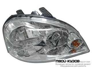 ФАРА ПРАВАЯ СТОРОНА ПОД КОРРЕКТОР (СЕДАН) (УНИВЕРСАЛ) (DEPO) для Chevrolet LACETTI (2004-) / DAEWOO NUBIRA (2004-)