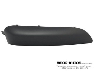 МОЛДИНГ БАМПЕРА ПЕРЕДНИЙ ПРАВАЯ СТОРОНА ЧЁРНЫЙ (ТАЙВАНЬ) для Peugeot 308 (2007-)