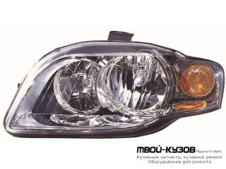 ФАРА ЛЕВАЯ СТОРОНА С КОРРЕКТОР (DEPO) для Audi A4 (2005-2007)