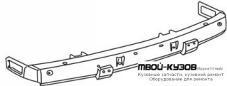 БАМПЕР ПЕРЕДНИЙ МЕТАЛ (ТАЙВАНЬ) для Land Rover DISCOVERY (1990-1998)