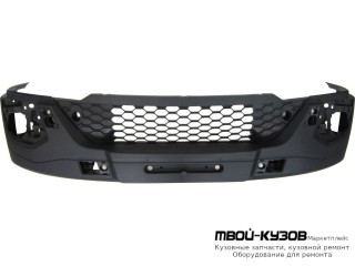 БАМПЕР ПЕРЕДНИЙ С ОТВЕРСТИЯМИ ПОД ПРОТИВОТУМАННЫЕ ФАРЫ (ТАЙВАНЬ) для Iveco DAILY (2012-)