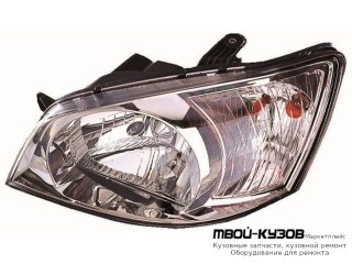 ФАРА ЛЕВАЯ СТОРОНА ПОД КОРРЕКТОР (DEPO) для Hyundai GETZ (2003-2005)