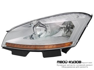 ФАРА ЛЕВАЯ СТОРОНА С КОРРЕКТОР (DEPO) для Citroen C4 (11.2004-) PICASSO (2006-)