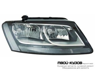 ФАРА ПРАВАЯ СТОРОНА С КОРРЕКТОР ВНУТРИ (DEPO) ЧЁРНЫЙ для Audi Q5 (2008-2017)
