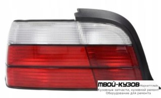 ФОНАРЬ ЗАДНИЙ ВНЕШНИЙ ЛЕВАЯ СТОРОНА (КУПЕ) (кабриолет) (DEPO) БЕЛ-КРАСНЫЙ для BMW E36 (12.1990 - 01.2000)