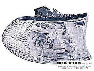 УКАЗ.ПОВОРОТА УГЛОВОЙ ПРАВАЯ СТОРОНА (DEPO) БЕЛЫЙ для BMW E38 (06.1994 - 08.1998) (09.1998 - 2002)