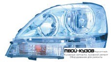 ФАРА ЛЕВАЯ СТОРОНА (USA) ВНУТРИ (EAGLE EYES) ХРОМ для Lexus RX 300 (1999 - 02.2002)