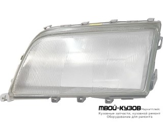 СТЕКЛО ФАРЫ ЛЕВАЯ СТОРОНА С РАМК (DEPO) для Mercedes W202 (06.1993 - 06.2000)