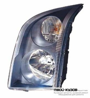 ФАРА ЛЕВАЯ СТОРОНА С КОРРЕКТОР ВНУТРИ (DEPO) ЧЁРНЫЙ для Volkswagen CRAFTER (2006-)