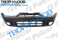 CI/PALIO 97- БАМПЕР ПЕРЕДНИЙ ЧЕРНЫЙ С ОТВ. П/Т
