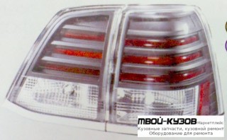 ФОНАРЬ ЗАДНИЙ ВНЕШНИЙ+ВНУТР ЛЕВАЯ + ПРАВАЯ (КОМПЛЕКТ) ТЮНИНГ С ДИОД , ХРОМ РАМК (SONAR) ВНУТРИ ЧЁРНЫЙ-ХРОМ для Toyota LANDCRUISER 200 (2008-2011)