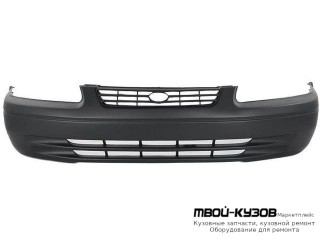 БАМПЕР ПЕРЕДНИЙ С РЕШЕТК ЛИТОЙ БЕЗ ОТВЕРСТИЙ ПОД ПРОТИВОТУМАННЫЕ ФАРЫ (ТАЙВАНЬ) для Toyota CAMRY V20 (07.1996 - 09.2001)