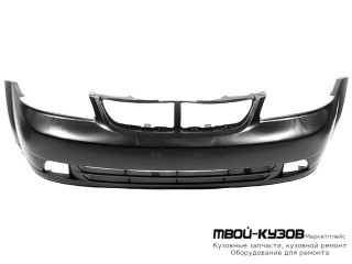 БАМПЕР ПЕРЕДНИЙ (СЕДАН) ЧЁРНЫЙ (ТАЙВАНЬ) для Chevrolet LACETTI (2004-) / DAEWOO NUBIRA (2004-)