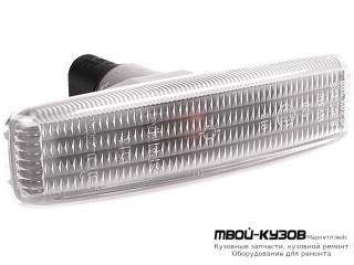 ПОВТОРИТЕЛЬ ПОВОРОТА В КРЫЛО ЛЕВАЯ = ПРАВАЯ (DEPO) БЕЛЫЙ для BMW E39 (11.1995 - 2003)