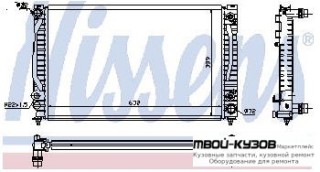 РАДИАТОР ОХЛАЖДЕНИЯ (см.каталог) для Audi A6 (09.1997 - 03.2004), Volkswagen PASSAT B5 (11.1996 - 09.2000), Volkswagen PASSAT B5+ (10.2000-), Audi A4 (01.1999 - 01.2001), Audi A4 (12.1994 - 12.1998)