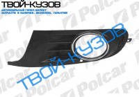 GOLF VI 08 - РЕШЕТКА В БАМПЕР ЛЕВАЯ L ПОД ПТ/Ф