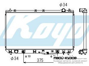 РАДИАТОР ОХЛАЖДЕНИЯ AT 3 (KOYO) для Toyota CAMRY V20 (07.1996 - 09.2001)