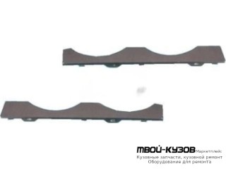 МОЛДИНГ ПОД ФАРУ ПРАВАЯ СТОРОНА МЕТАЛ (ТАЙВАНЬ) для BMW E38 (06.1994 - 08.1998) (09.1998 - 2002)