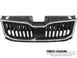 РЕШЕТКА РАДИАТОРА С ХРОМ МОЛДИНГ (КИТАЙ) для Skoda OCTAVIA (2017-2019)