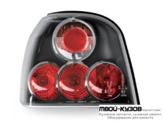 ФОНАРЬ ЗАДНИЙ ВНЕШНИЙ ЛЕВАЯ + ПРАВАЯ (КОМПЛЕКТ) ТЮНИНГ ПРОЗРАЧНЫЙ (JUNYAN) ВНУТРИ ЧЁРНЫЙ для Volkswagen GOLF III (11.1991 - 09.1997)