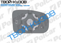 S80 98-04/S60 00-04 ВСТАВКА ЗЕРКАЛА ЛЕВАЯ ЭЛЕКТРИКА+ОБОГРЕВ