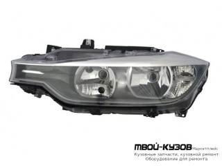 ФАРА ЛЕВАЯ СТОРОНА С КОРРЕКТОР ВНУТРИ (DEPO) ЧЁРНЫЙ для BMW F30 3 series (2012-)