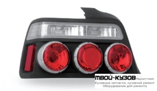 ФОНАРЬ ЗАДНИЙ ВНЕШНИЙ ЛЕВАЯ + ПРАВАЯ (КОМПЛЕКТ) (СЕДАН) ТЮНИНГ КРАСНЫЙ - ХРОМ (JUNYAN) ВНУТРИ ЧЁРНЫЙ для BMW E36 (12.1990 - 01.2000)