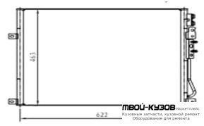 GR CHEROKEE КОНДЕНСАТОР КОНДИЦИОНЕРА для Jeep GRAND CHEROKEE (2005-2009)