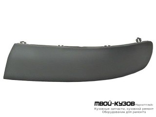 МОЛДИНГ БАМПЕРА ПЕРЕДНИЙ ЛЕВАЯ СТОРОНА СЕРЫЙ (ТАЙВАНЬ) для Volkswagen TRANSPORTER T5 (2003-2009)