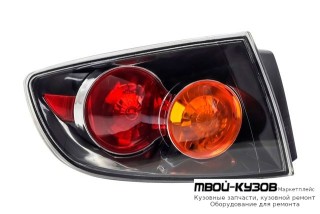 ФОНАРЬ ЗАДНИЙ ВНЕШНИЙ ЛЕВАЯ СТОРОНА (СЕДАН) (DEPO) ПРОЗРАЧНЫЙН для Mazda 3 (2004-)