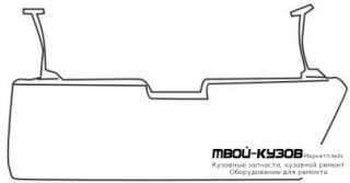 РЕШЕТКА БАМПЕРА ПЕРЕДНИЙ БЕЗ КОНДИЦИОНЕРА (ТАЙВАНЬ) для Mercedes W124 (01.1985 - 08.1989) (09.1989 - 06.1993) E124 (07.1993 - 06.1995)