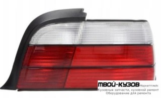 ФОНАРЬ ЗАДНИЙ ВНЕШНИЙ ПРАВАЯ СТОРОНА (КУПЕ) (кабриолет) (DEPO) БЕЛ-КРАСНЫЙ для BMW E36 (12.1990 - 01.2000)