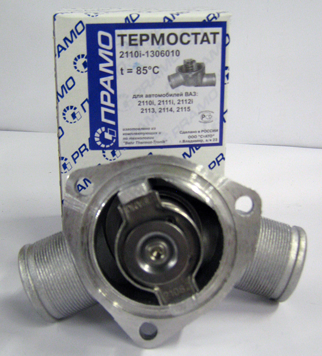 Термостат ВАЗ-21082,13-15,10-12,70-72 крышка с термоэлементом с 2003г. (СтАТО)