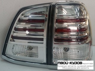 ФОНАРЬ ЗАДНИЙ ВНЕШНИЙ+ВНУТР ЛЕВАЯ + ПРАВАЯ (КОМПЛЕКТ) ТЮНИНГ С ДИОД , ХРОМ РАМК (SONAR) ВНУТРИ ХРОМ для Toyota LANDCRUISER 200 (2008-2011)