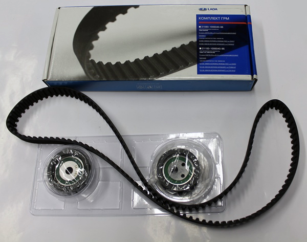 Ремень ГРМ ВАЗ-2112 и 2 ролика (АвтоВАЗ) в уп.