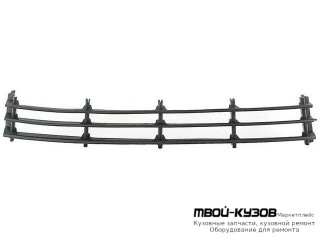 РЕШЕТКА БАМПЕРА ПЕРЕДНИЙ ЦЕНТРАЛ ЧЁРНЫЙ (ТАЙВАНЬ) для Skoda OCTAVIA (2004-2008)