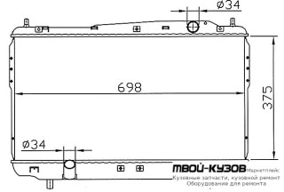 РАДИАТОР ОХЛАЖДЕНИЯ 1.8 2 2.5 MT для Chevrolet EPICA (2006-)