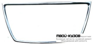 МОЛДИНГ БАМПЕРА ПЕРЕДНИЙ ХРОМ (КИТАЙ) для Mitsubishi OUTLANDER XL (2010-)