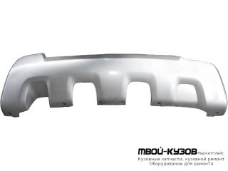 НАКЛАДКА БАМПЕРА ЗАДНИЙ СЕРЫЙЕБРИСТ (ТАЙВАНЬ) для Renault DUSTER (2010-)