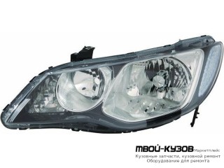 ФАРА ЛЕВАЯ СТОРОНА ПОД КОРРЕКТОР (СЕДАН) (TYC) для Honda CIVIC (2006-2011) СЕДАН