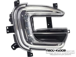 ФАРА ПРОТИВОТУМАННАЯ ПРАВАЯ СТОРОНА DRL( ХОД. ОГНИ) , БЕЗ ПРОТИВОТУМ (КИТАЙ) для Renault KAPTUR (2016-)