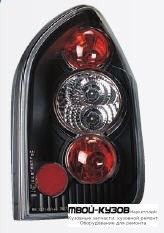 ФОНАРЬ ЗАДНИЙ ВНЕШНИЙ ЛЕВАЯ + ПРАВАЯ (КОМПЛЕКТ) ТЮНИНГ ПРОЗРАЧНЫЙ (LEXUS ТИП) (SONAR) ВНУТРИ ЧЁРНЫЙ для Opel ZAFIRA (04.1999 - 06.2004)