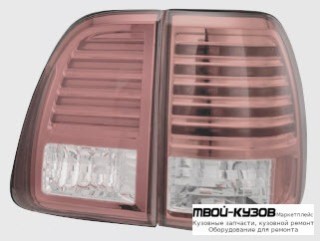 ФОНАРЬ ЗАДНИЙ ВНЕШНИЙ+ВНУТР ЛЕВАЯ + ПРАВАЯ (КОМПЛЕКТ) ТЮНИНГ С ДИОД (SONAR) КРАСНЫЙ-ТОНИР для Lexus LX470 (01.1998 - 08.2002) (08.2002-)