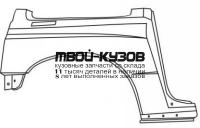SZVIT88-560-R - КРЫЛО ЗАДНЕЕ ПРАВОЕ (ТАЙВАНЬ) Suzuki Vitara (1988-1994)