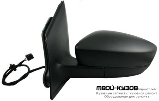 ЗЕРКАЛО ЛЕВАЯ СТОРОНА (СЕДАН) ЭЛЕКТР С ПОДОГРЕВОМ (CONVEX) ГРУНТ (ТАЙВАНЬ) для Volkswagen POLO (09.2010 - 2020)