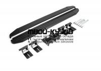 A160ALB.2703.1 - ПОРОГИ-ПОДНОЖКИ (КОМПЛЕКТ) Premium-Black (RIVAL) Jeep Grand Cherokee WK2 (2010-2013)