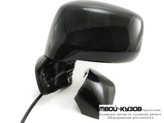 ЗЕРКАЛО ЛЕВАЯ СТОРОНА ЭЛЕКТР БЕЗ ПОДОГРЕВОМ (CONVEX) ГРУНТ (ТАЙВАНЬ) для Nissan TIIDA (2007-)