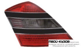 ФОНАРЬ ЗАДНИЙ ВНЕШНИЙ ЛЕВАЯ + ПРАВАЯ (КОМПЛЕКТ) ТЮНИНГ ДИОД С ЧЁРНЫЙ ПОЛОСК (EAGLE EYES) КРАСНЫЙ-ТОНИР для Mercedes W221 (10.2005-)