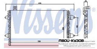 GOLF {+VENTO} КОНДЕНСАТОР КОНДИЦИОНЕРА (см.каталог) для Volkswagen GOLF III (11.1991 - 09.1997), Volkswagen VENTO (02.1992 - 08.1998)
